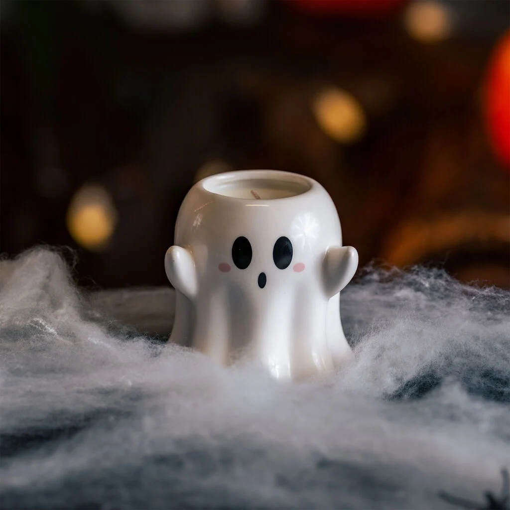Geisterfigur, Keramikhülle, Sci-Fi-Design, Weihnachtsdeko, Küche Dekoration