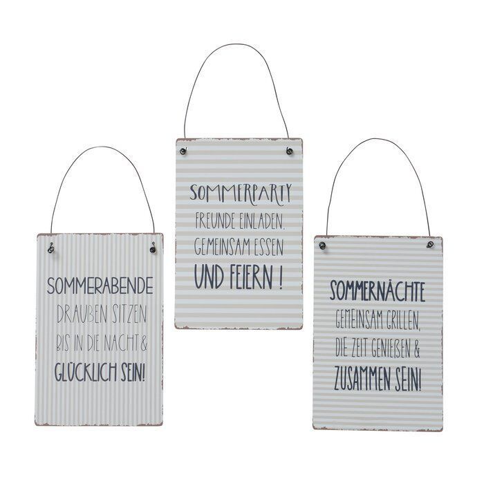 Schild Sommerabende