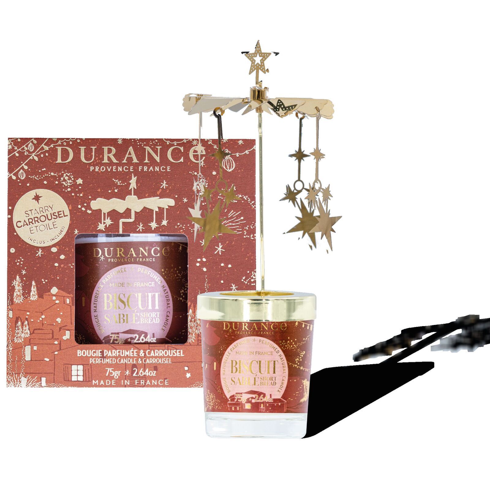 Coffret-bougie-75g-Carrousel-Biscuit-Sable-070122-ombre Sandgebäck - Set mit Karussel und Duftkerze 75g