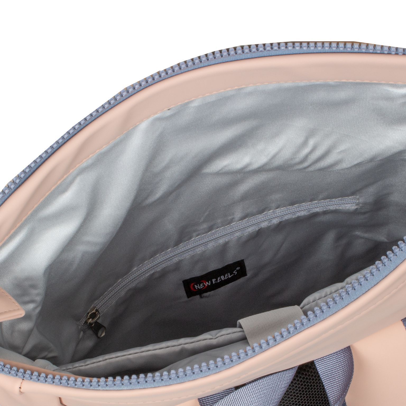 3BwsoMB0 Tim - New York Rolltop Rucksack hellrosa/hellblau