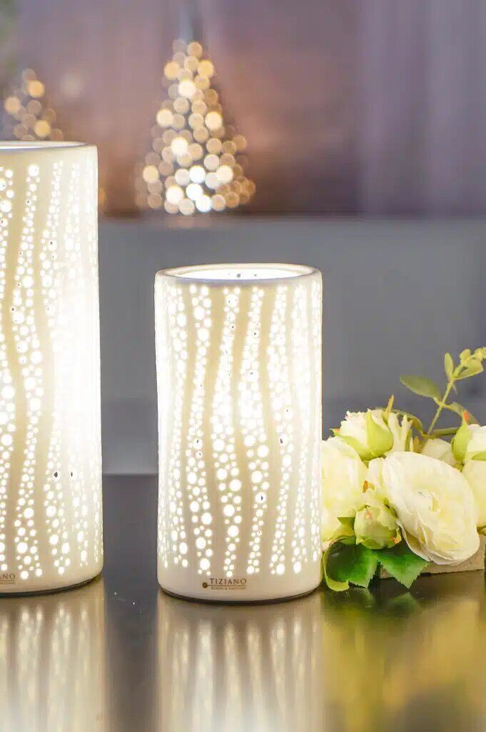 laviani-lampe-einzel-klein Dekolampe Laviani 20cm cremeweiß