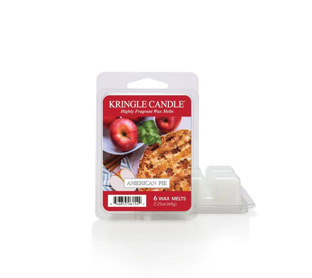 Duftwachsschmelzen, Apfelkuchenduft, 6er-Pack, rote Verpackung, Wachs