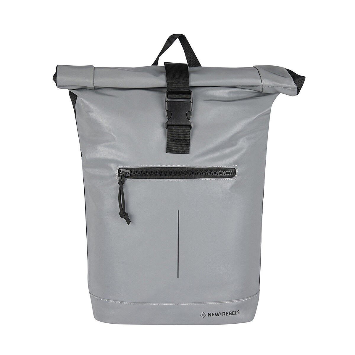 5F16166CA51583B2C53DE3B9FF19D34AC0E598F2 Reflect - New York Rolltop Rucksack silber