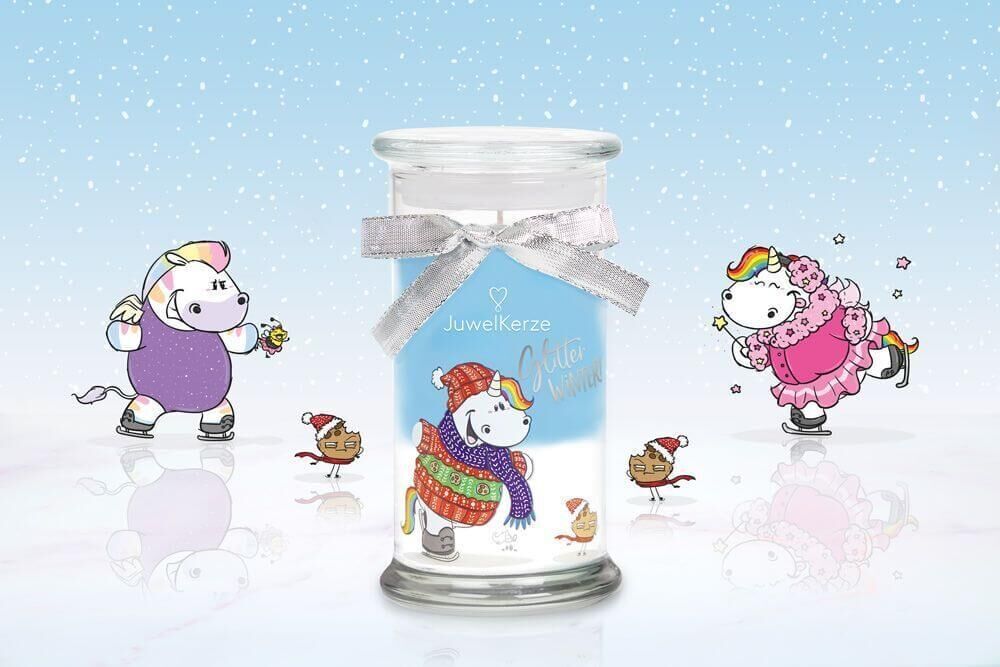 Glitter-Winter-Pummeleinhorn-bougie-parfumee-avec-bijou-jewelcandle-picture-product JuwelKerze Glitter Winter by Pummeleinhorn