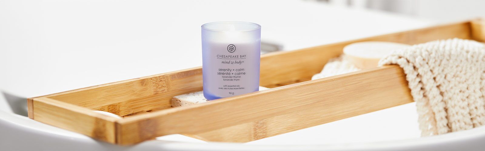 Chesapeake Bay, Duftkerze, Duftkerze im Glas, mittleres Glas, lila Duftkerze, Serenity, Calm