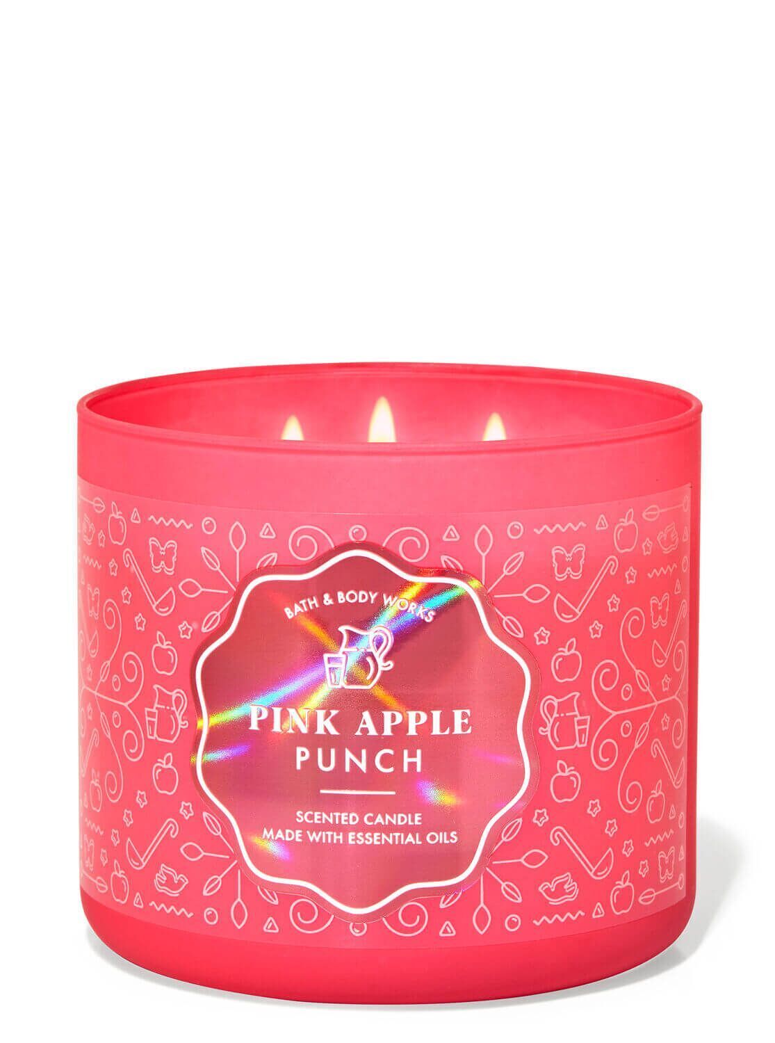 026213676-BBW-3071 3-Docht Kerze - Pink Apple Punch - 411g