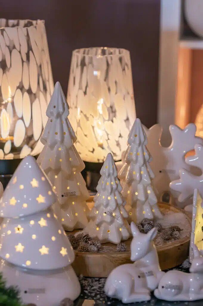 Weihnachtsbaum Glabella LED 14cm cremeweiß