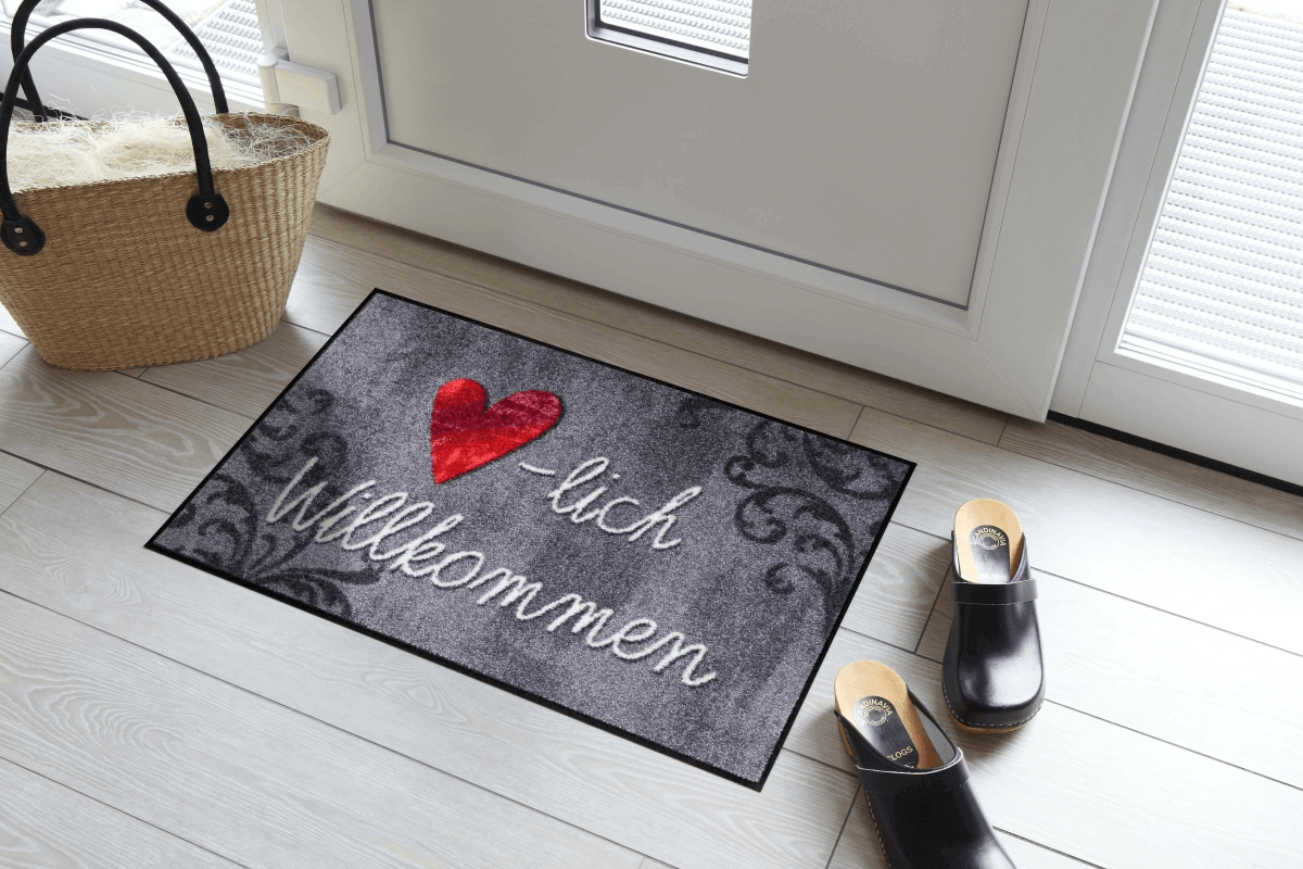 sld1252-050x075_herzlich-aquarell_m1 Wohnmatte Herzlich Aquarell