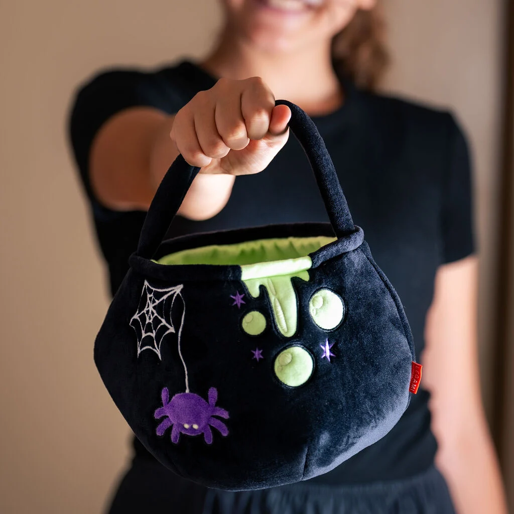 Legami Halloween-Tasche TRICK OR TREAT - CAULDRON Tasche, Kuscheltasche, Halloween, Spinnennetz, Spinne