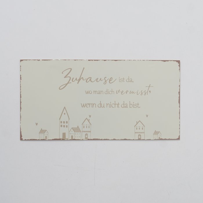 Deko Schild Nordy offwhite