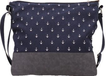 Umhängetasche 003 (Navy kleine Anker)