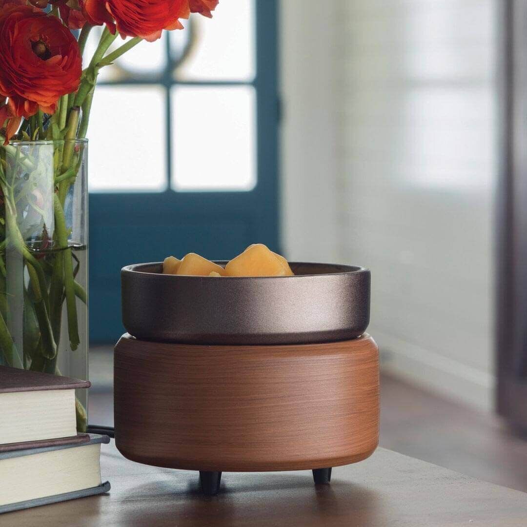 Candle-Warmers-Pewter-Walnut-2-in-1-Duftlampe-Kerzenwarmer-Braun Candle Warmers Pewter Walnut 2-in-1 Classic Duftlampe braun elektrisch