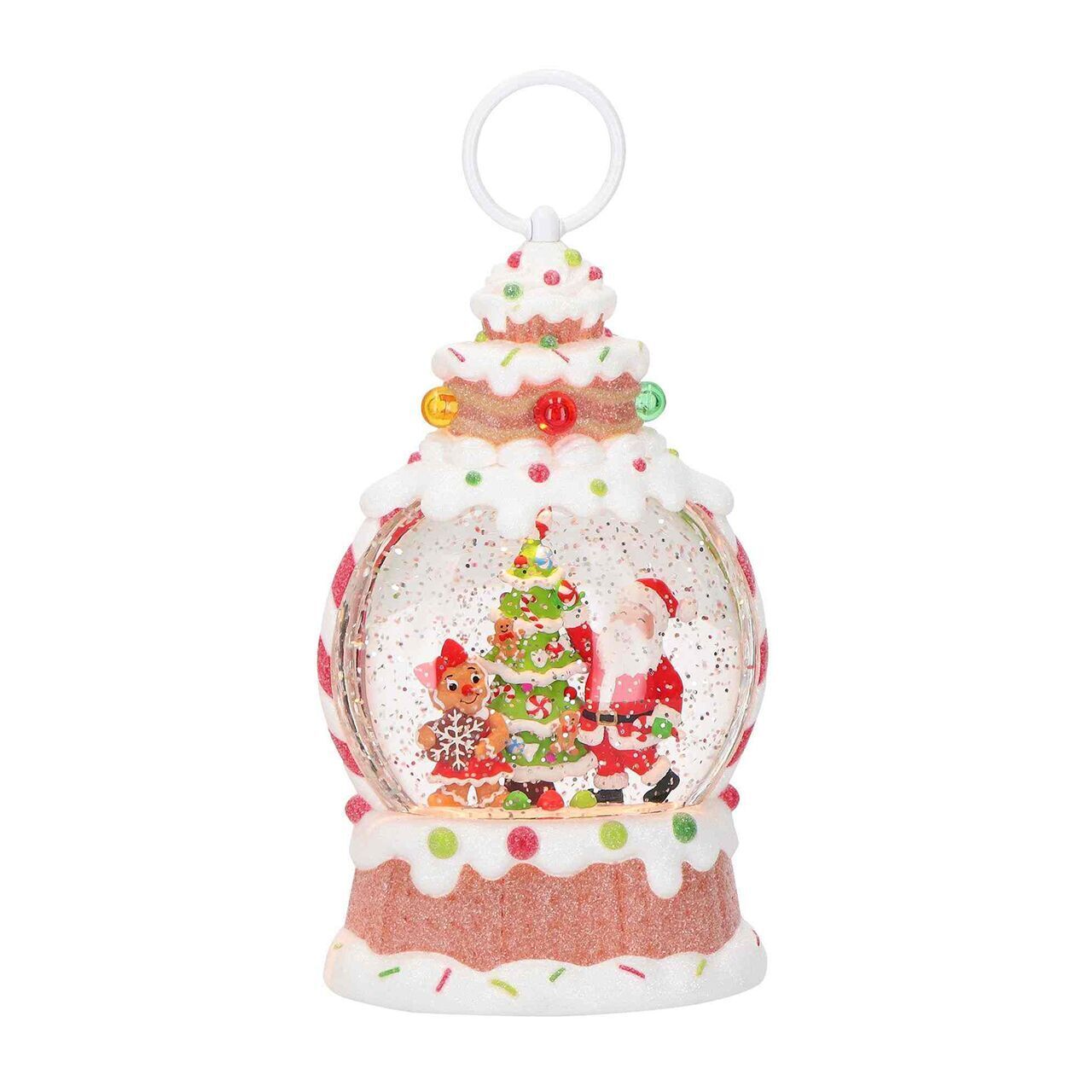 Christmas Lantern Water Spinning Santa Geburtstagstorte, Torte, Sahne, Nachtisch, Essen