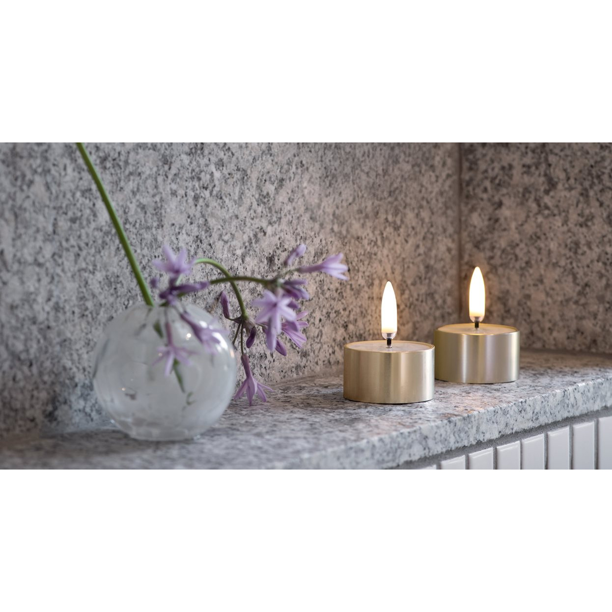 Votivkerzen, Teelichter, Messing, Kerzenhalter, Blumenvase