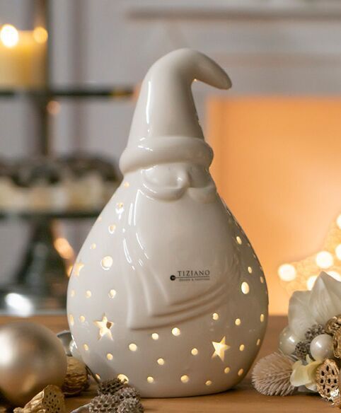 Santa Tinello 21cm LED cremeweiß