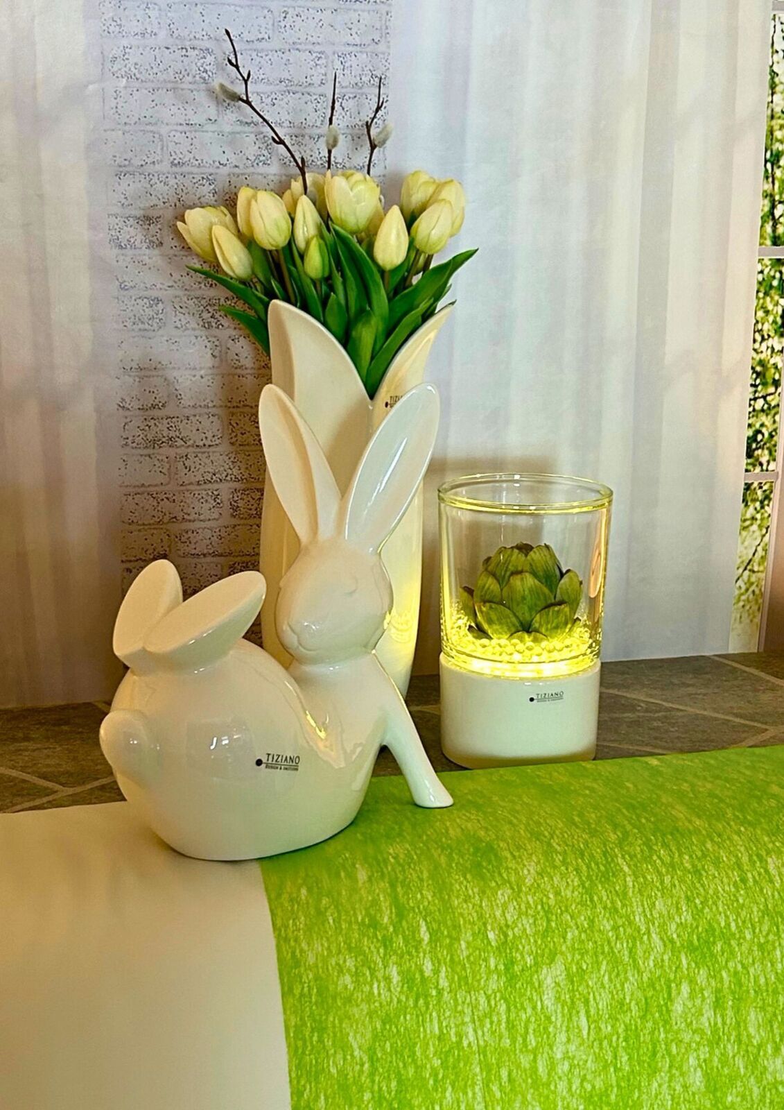 Deko Hase Fabrio XL liegend 23,5cm Deko Hase Fabrio XL liegend 23,5cm