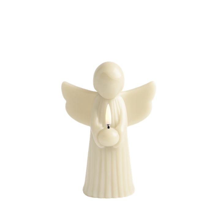 Piffany LED Kerze Angel Vanilla Smooth 14x19cm Engel, Weiß, Kerze, Skulptur, Figur