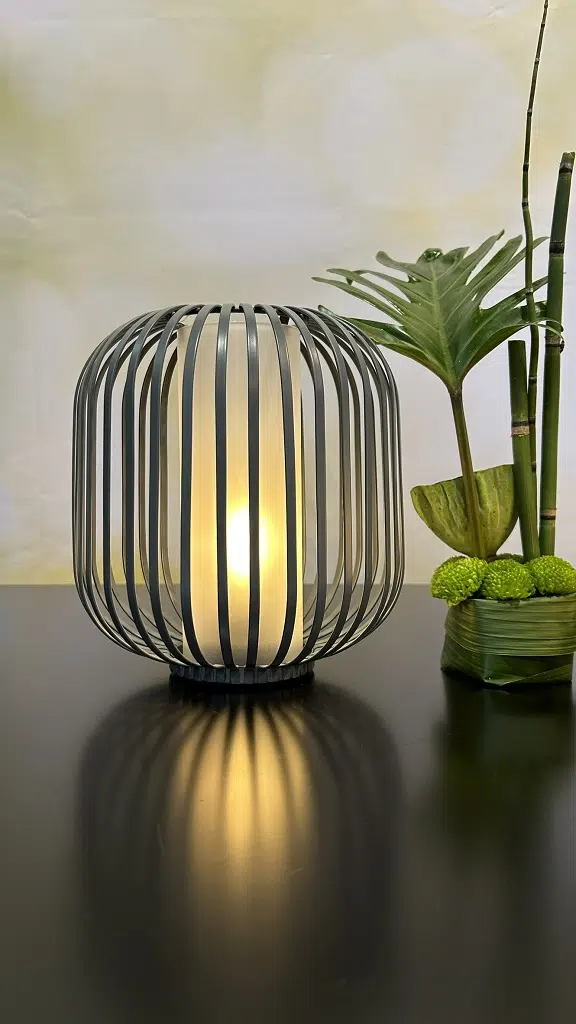 Lampe Atrani LED Metall grau hoch Lampe Atrani LED Metall grau hoch