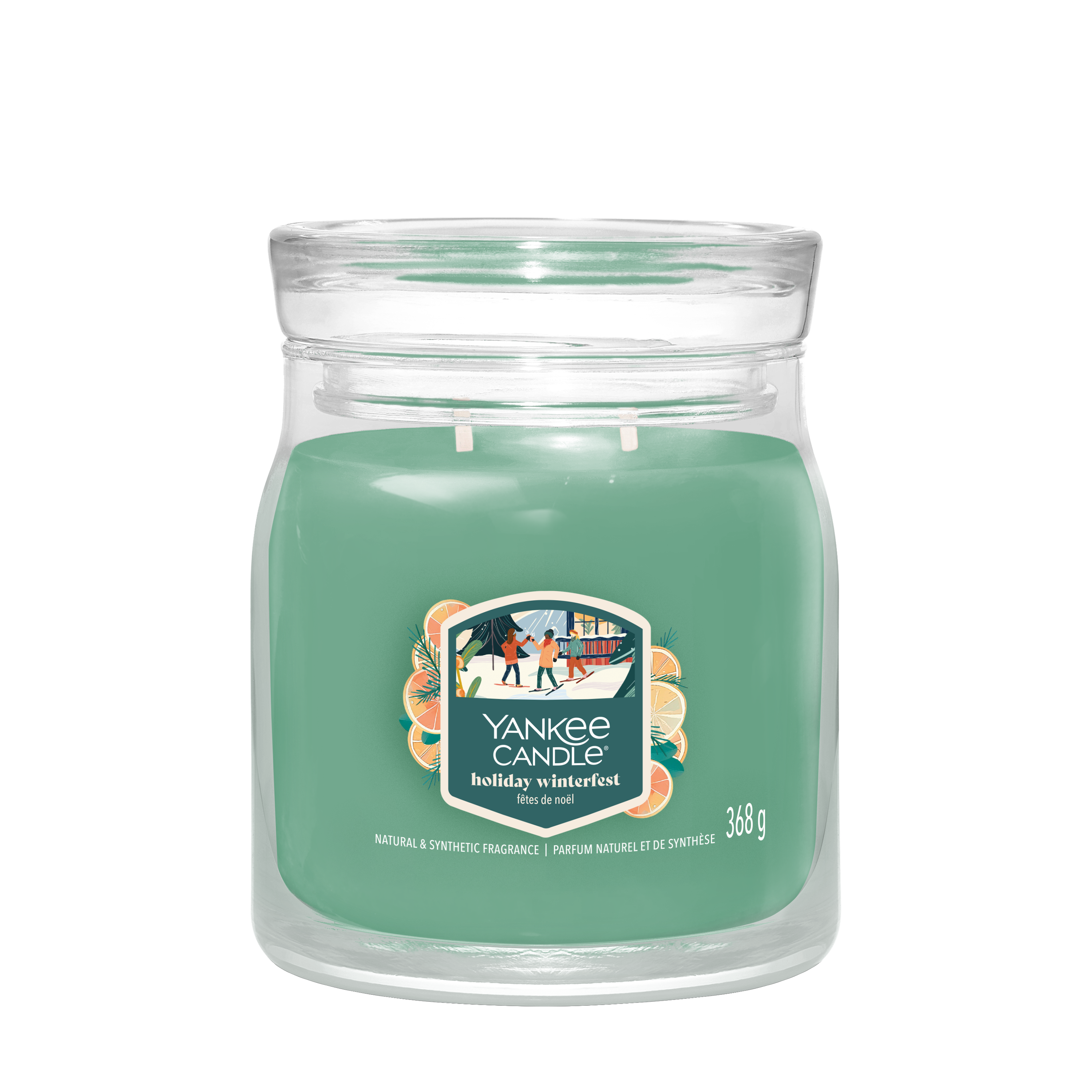 Holiday Winterfest Signature Medium Jar 368g 2-Docht