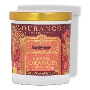 Kerze, Orange, Zimt, Glas, Duft