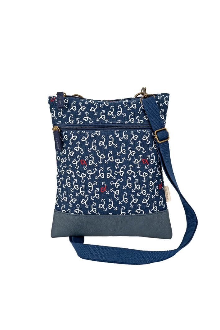 Crossbag Anchor Love navy 218 Zubehor, Tasche, Handtasche, Geldbörse, Leinwand