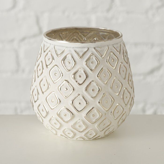 Windlicht Yamuna 9cm weiß Variante 3