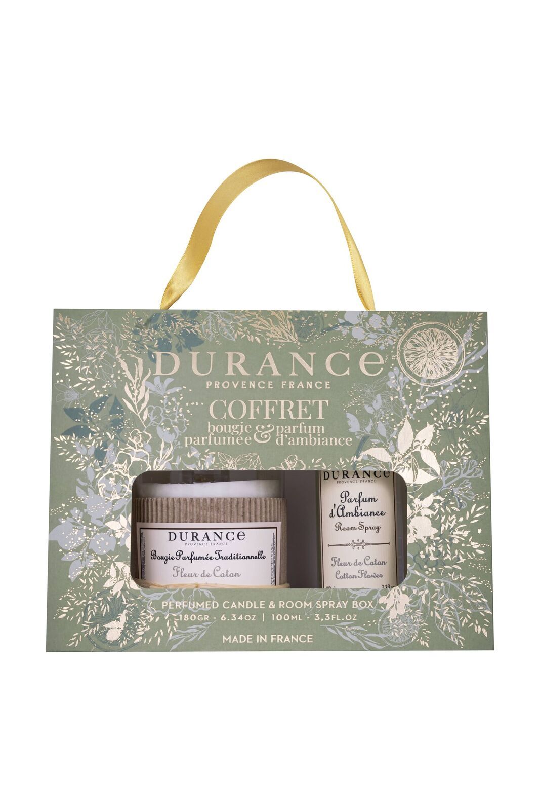 Baumwollblüte Duftkerze 180g & Raumspray 100ml Tasche, Zubehör, Handtasche