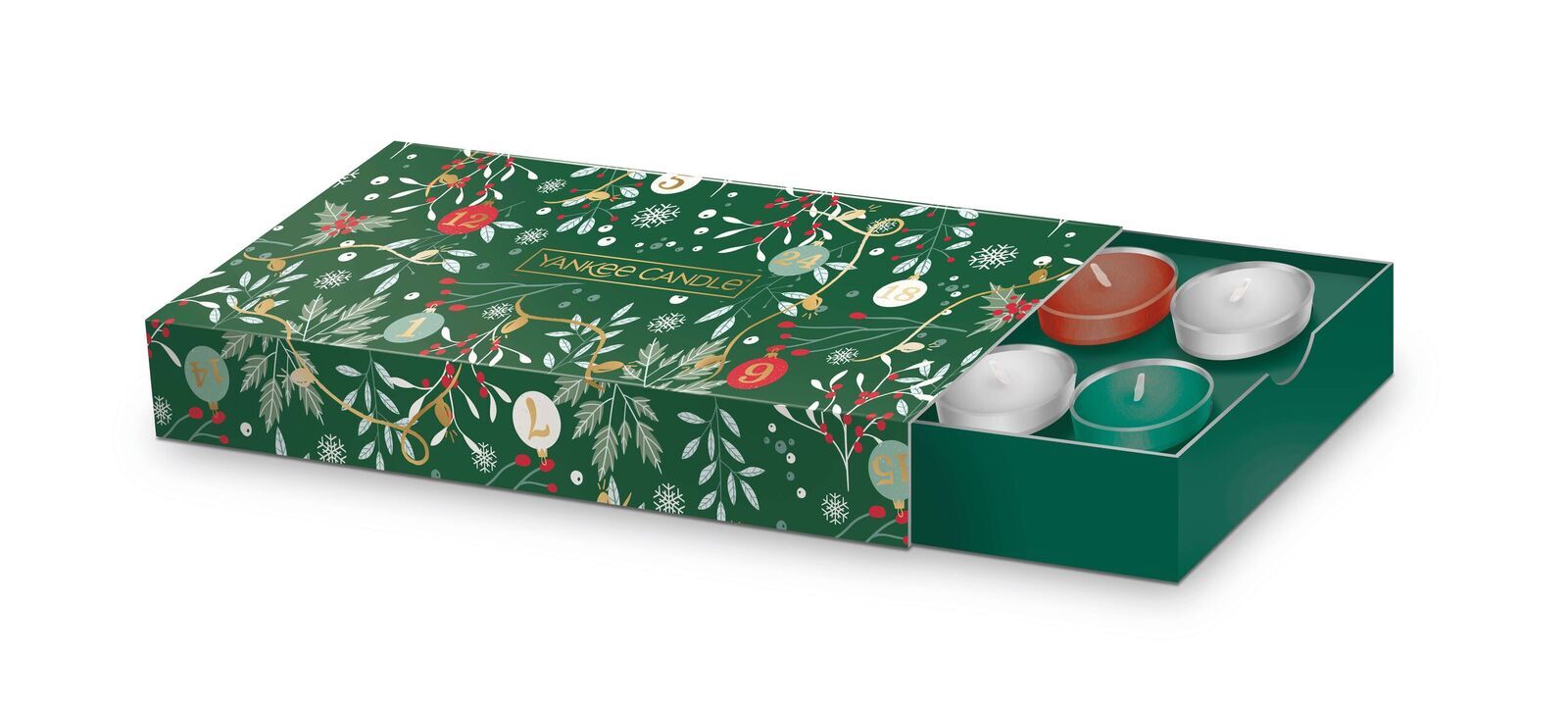 10 Teelichter mit Halter Geschenkset Weihnachten