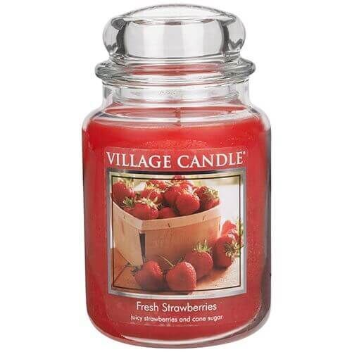 106326398 Village Candle Fresh Strawberries 645g
