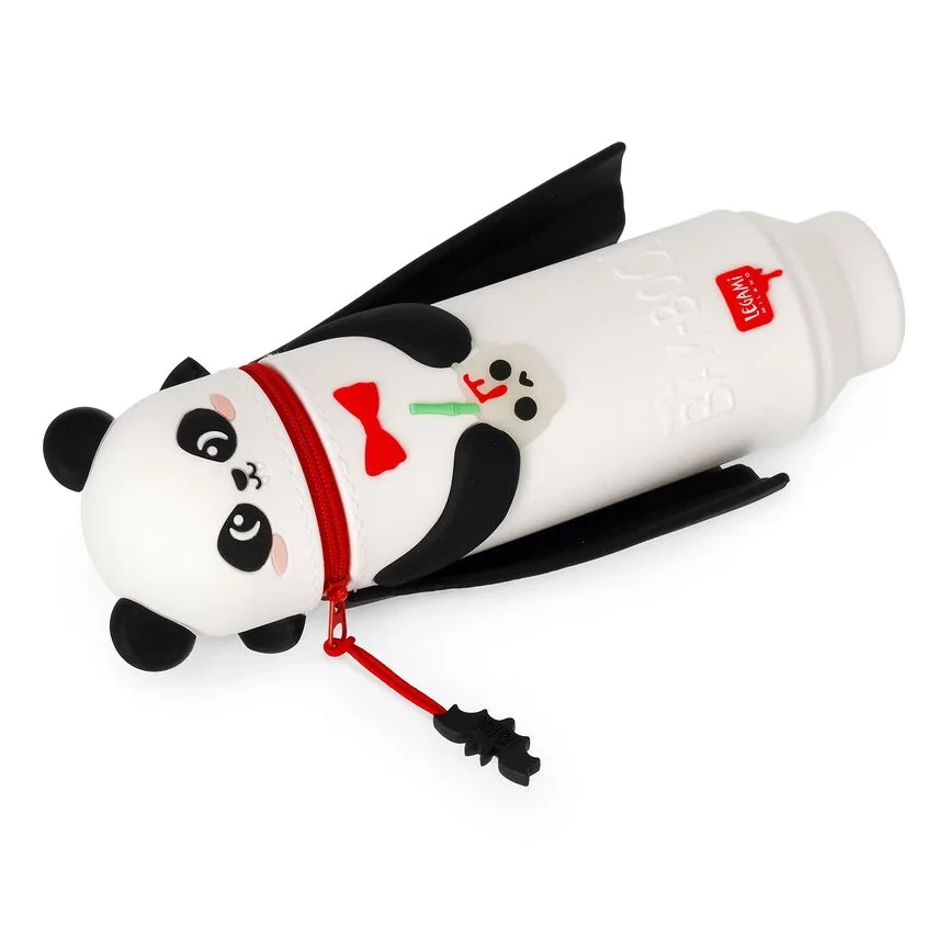 Panda, Wasserflasche, Sportflasche, Reißverschluss, Kawaii