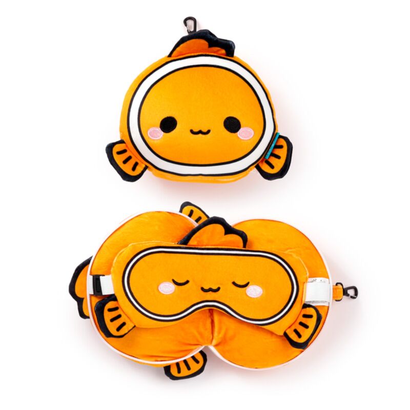 Relaxeazzz Adoramals Finley the Clownfish Plüsch Reisekissen & Schlafmaske Relaxeazzz Adoramals Finley the Clownfish Plüsch Reisekissen & Schlafmaske
