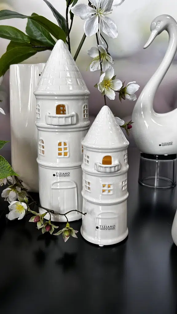 LED Turm Rapunzel cremeweiß 15cm LED Turm Rapunzel cremeweiß 15cm