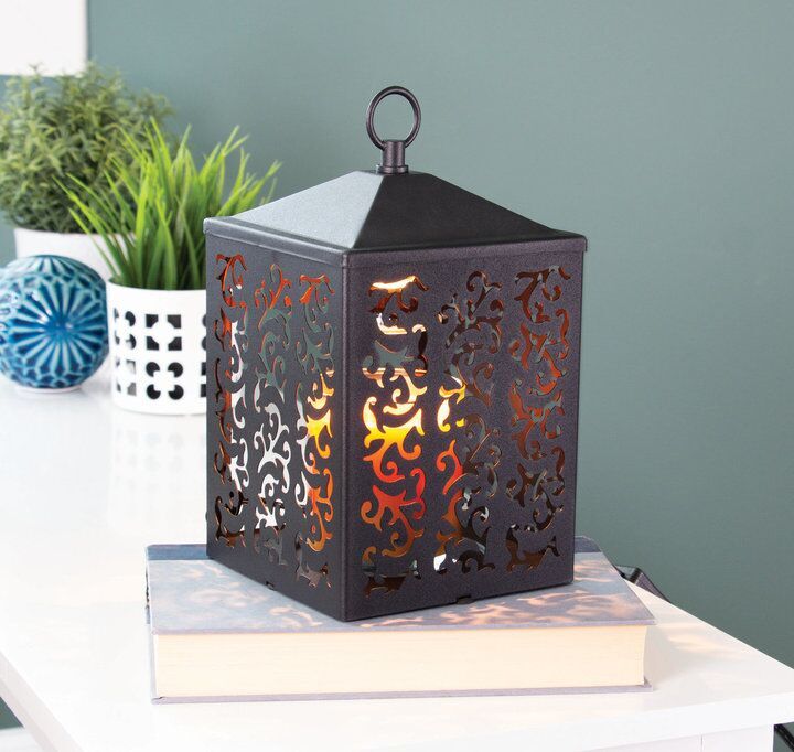 cottageschwarz6 Cottage Laterne Kerzenwärmer schwarz