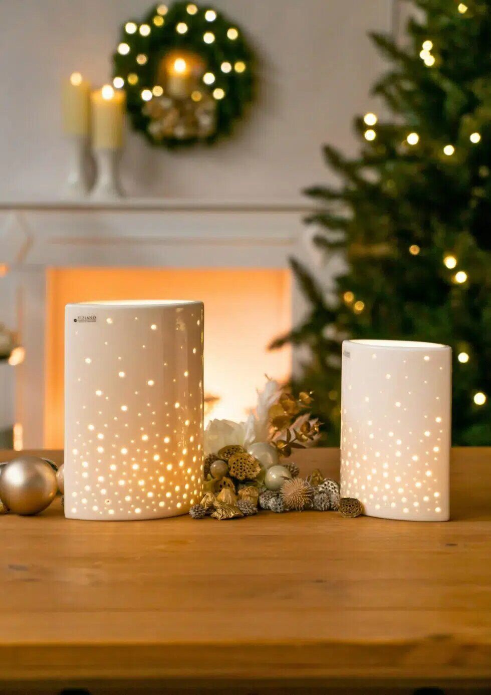 Deko Licht Orio 21cm LED cremeweiß von Tiziano bestellen!