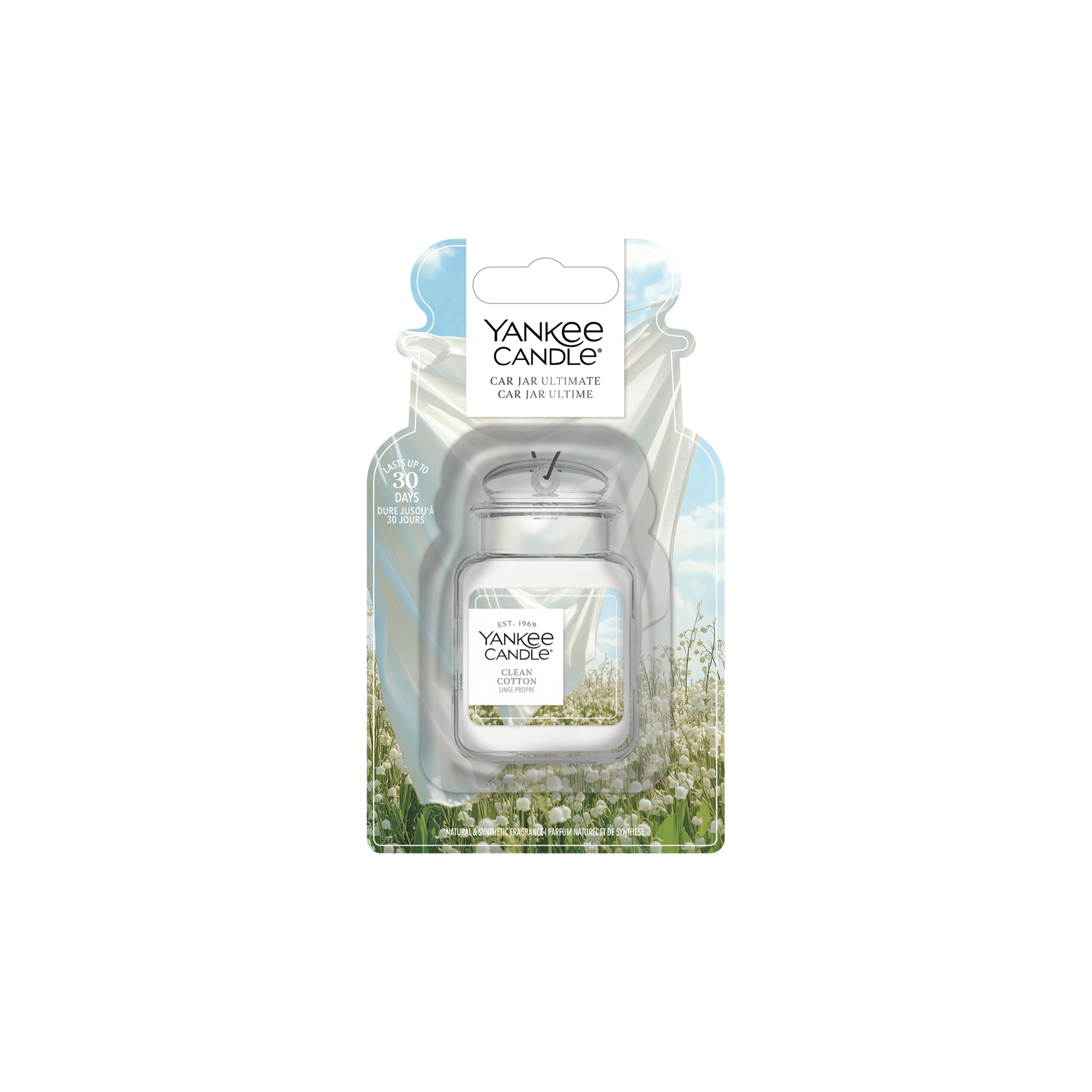 Car Jar, Baumwolle, Klarer Behälter, Yankee Candle, Auto-Lüftungsclip