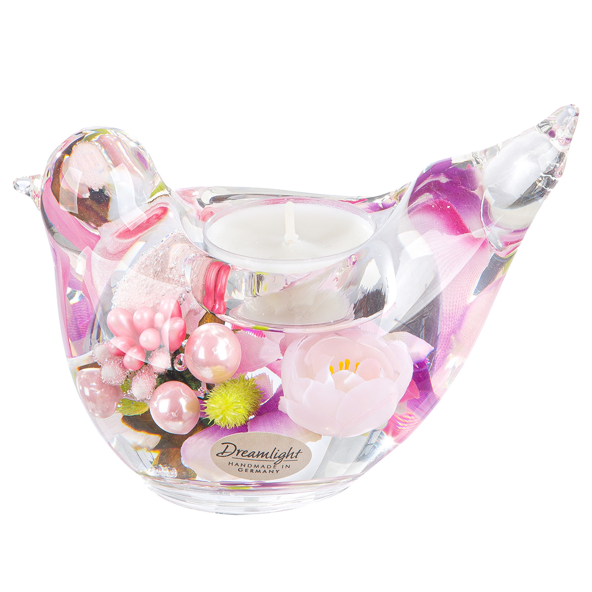 Teelicht, Votivkerze, Ornament, Blumen, Deko-Objekt