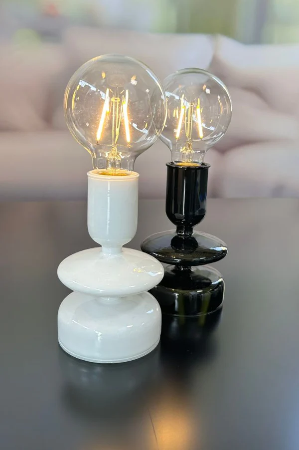 Lampe Savazza LED Glas weiß 23,5cm Lampe Savazza LED Glas weiß 23,5cm