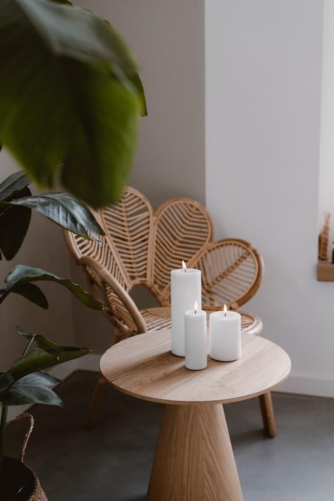 6d9ceb03-defd-4f0b-9ea9-cb8bb630fd3a Stumpenkerze LED Weiß 10 x 15cm