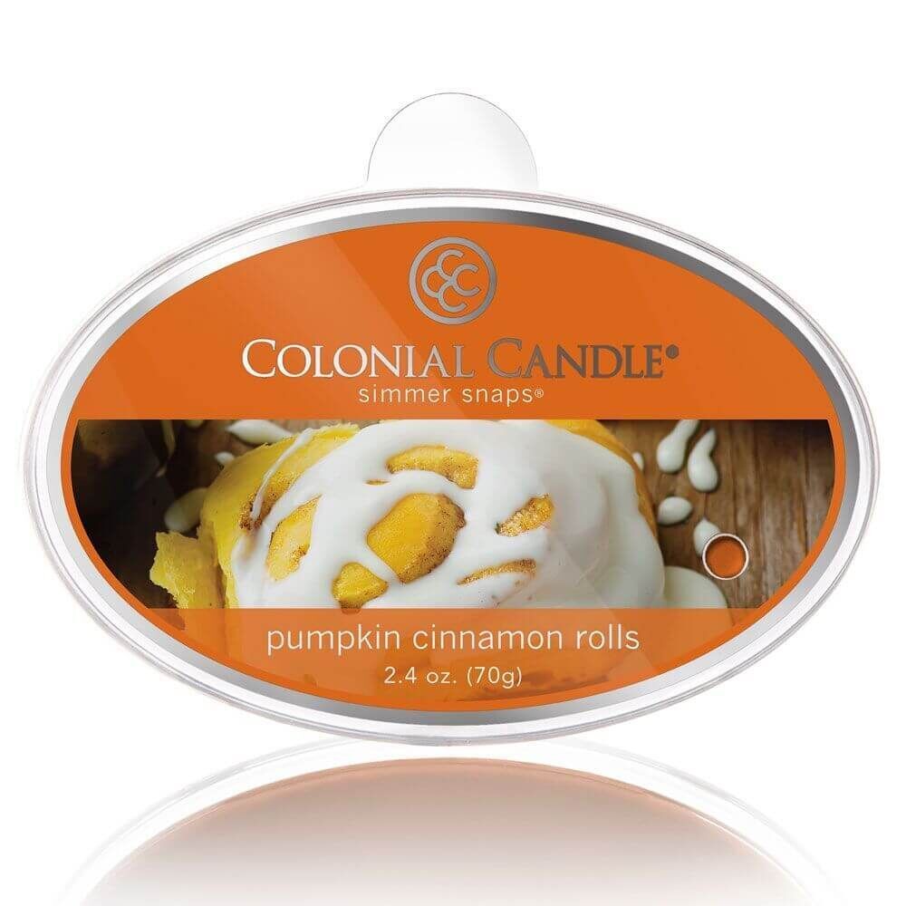 CCSNAPS-5202 Colonial Candle - Pumpkin Cinnamon Roll Simmer Snap 70g