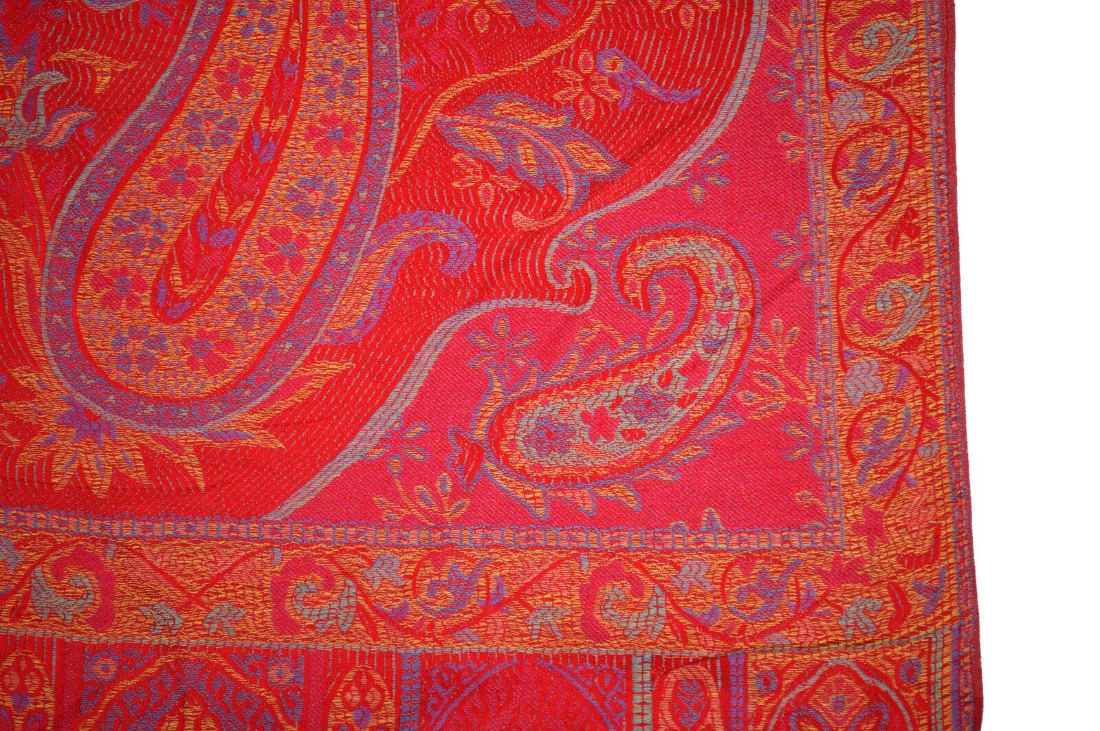 Jacquard Schal Nahla rot 100