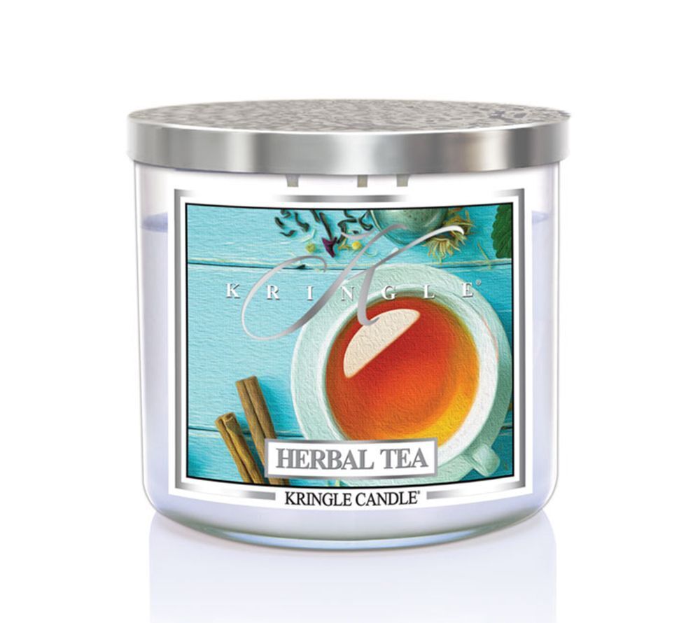kringle_candle_herbal_tea_silver_lid_american_heritage_13429_1 Herbal Tea 396g Tumbler 3-Docht