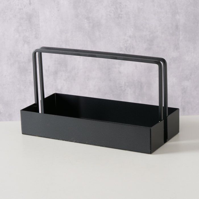 Deko Tablett Como schwarz