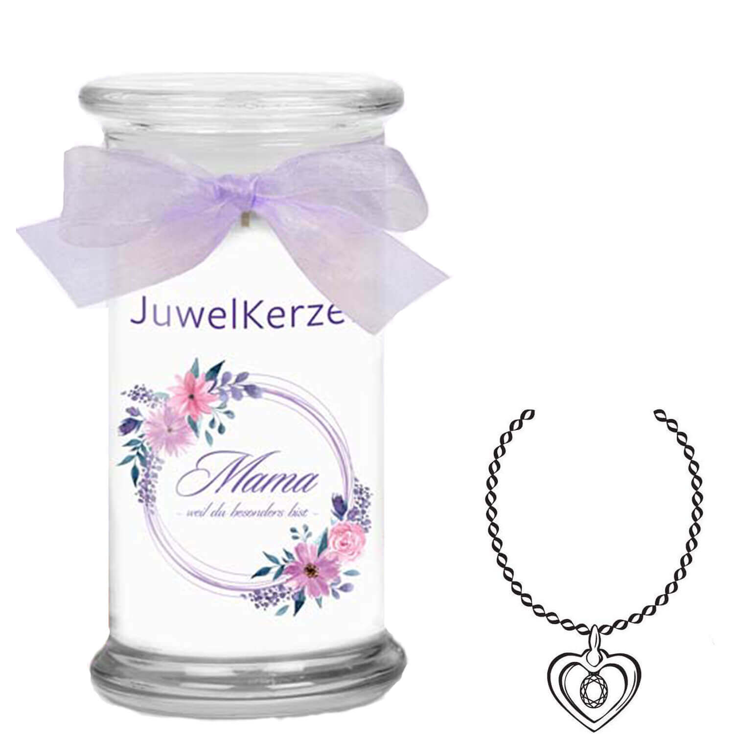 Mama, weil du besonders bist (Halskette mit Anhänger, Swarovski) 380g