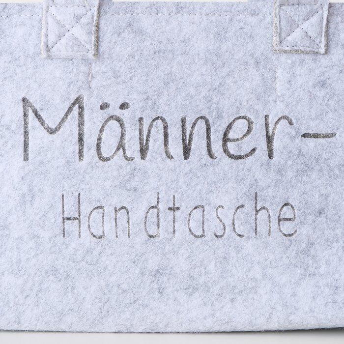 Flaschenträger Männerhandtasche dunkelgrau