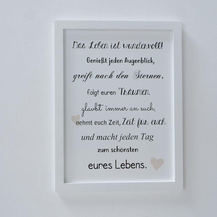 Schild Leben 40cm Variante 2