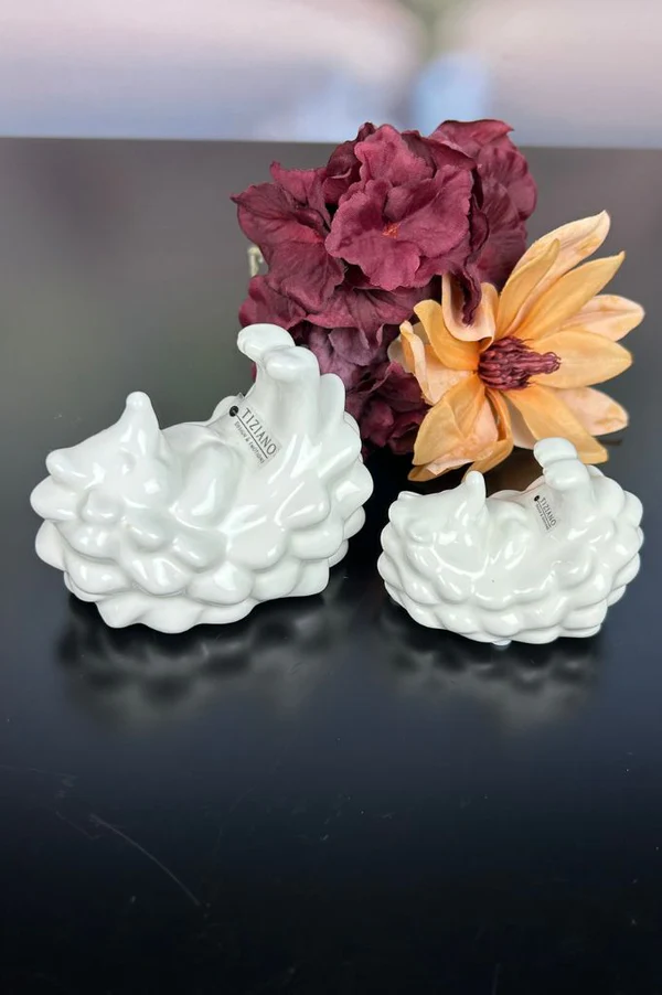 Igel Max liegend 11cm cremeweiß Igel Max liegend 11cm cremeweiß