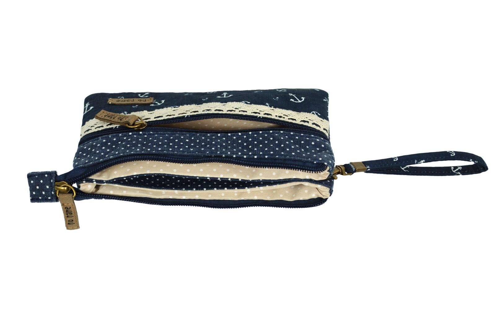 Patchwork Täschchen Anker navy 218