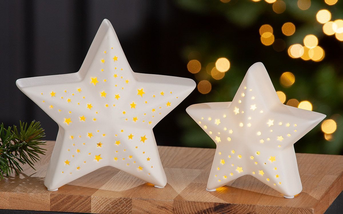 Dekostern Lichterglanz LED weiß 13cm Dekostern Lichterglanz LED weiß 13cm