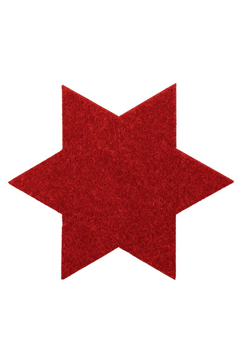 Untersetzer Stern rot 6 Stück Sternsymbol, Symbol, Blatt, Pflanze