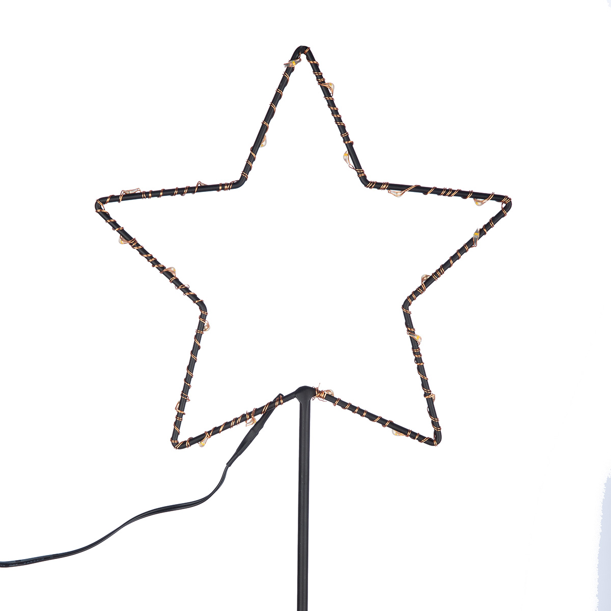 Stern-Lichterkette, Lichterkette, Sternenform, Dekoration, Anzeige